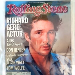 Vintage Richard Gere- Vintage Rolling Stone Magazine -1985- Issue 446